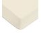 Coton Unis - Drap Housse En Coton 57 Fils Uni Bonnet 25cm Ivoire 80x200cm