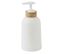 Prima - Set De Salle De Bain 28x31x31cm En Plastique Et Bambou Blanc