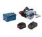 Scie Circulaire 18v Gks 18v-68 Gc + 2 Batteries 5,5 Ah + Chargeur + Coffret L-boxx - Bosch - 06016b5