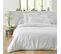 Housse De Couette Unie En Coton Blanc 140x200