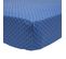 Drap Housse En Bambou Bleu Marine 140x190