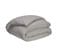 Housse De Couette Unie En Coton Gris Mastic 140x200