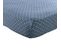 Drap Housse En Bambou Bleu Et Blanc 140x190