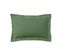 Taie D'oreiller Unie En Coton Vert De Gris 50x70