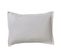 Taie D'oreiller Unie En Coton Blanc 50x70