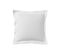 Taie D'oreiller Unie En Coton, Made In France Blanc 63x63