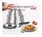 Batterie De Cuisine 20 Pieces Inox Induction, Poeles, Casseroles, Sauteuse, Couvercles, Spatules