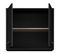 Haut 80  cm 2 portes ONYX noir