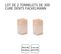 Lot de 2 tonnelets de 300 cure-dents en bois avec couvercle Wood Edition