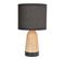 Lampe à poser Touch H. 24 cm BALTIK Noir & Naturel