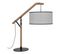 Lampe bois & métal H. 64 cm BROOKLYN blanc