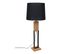 Lampe bois GM H. 100 cm HAUSSMANN naturel / noir