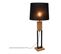 Lampe bois GM H. 100 cm HAUSSMANN naturel / noir