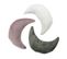 Coussin Extra-doux En Forme De Lune Rose 30x45 - Comete