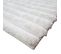 Tapis De Couloir à Relief Lignes Extra-doux Blanc 80x160 - Nordik Lignes