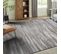 Tapis Vintage Motif Vagues Gris Beige 120x170 - Mediane Vagues