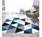 Tapis De Salon 120x170 Cm Polypropylene Bleu - 120743