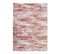 Tapis Extra-doux Motif Lignes Crème Rose 120x170 - Vestale Lines