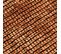 Tapis Tissé Plat Coton Noir Et Reflet Lumière Orange 120x170 - Milano