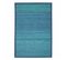 Tapis En Bambou Larges Lattes Et Ganse Bleu 120x180 - Solo Bamboo