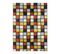 Tapis Lumineux Effet Laineux Petits Carreaux Multi 133x180 - Karo