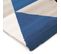 Tapis Toucher Laineux Motif Triangles Bleu 150x220 - Geo Scandi