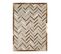 Tapis En Cuir à Motif Chevron Marron 160x230 - Cuir