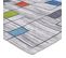 Tapis Motif Lignes Et Rectangles De Couleurs Gris 160x230 - Shadck