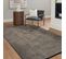 Tapis En Coton Et Polyester Lavable Tissé Plat Anthracite 160x230 - Venice