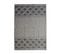 Tapis En Polypropylène Et Coton Motif Croisillons Gris 160x230 - Media Croisillons