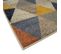 Tapis Effet Laineux Motif Triangle Multicolore 195x270 - Ramine