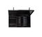 Malle Armoire En Acier 2 En 1 Noir