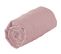 Drap Housse 100% Coton Biologique - Bonnet 30 Cm - 200x200 Cm - Rose Blush