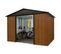 Abri De Jardin Métal 7,18m² - Marron Aspect Bois - 108wgy