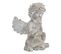 Statuette ange ciment H. 16 cm CHERUBIN Gris