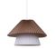 Suspension Double Tissu Aurélia Beige Blanc D52