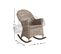 Rocking Chair En Poelet Gris Kresek