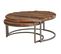 Tables Gigognes En Bois Massif Et Acier (lot De 2)