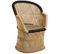 Fauteuil En Roseau Bicolore