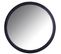 Grand Miroir Rond En Rotin Noir