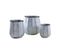 Cache-pots En Métal Patiné (lot De 3)