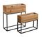 Jardinières Hautes En Bois Recyclé Lofty (lot De 2)