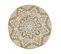 Tapis Rond En Jute Naturelle Motif Ethique