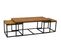 Tables Basses Modulables En Bois Recyclé Et Métal Loft (lot De 3)