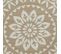 Tapis D'extérieur Rond En Polypropylène D150 Cm Mandala - Beige