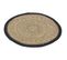 Sets De Table Ronds En Jonc Naturel Et Jute Teinté (lot De 6) Naturel Et Noir