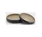 Plateaux Ronds En Bambou Naturel Et Noir (lot De 2)