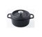 Cocotte Ronde En Fonte Émaillée 32cm Noir Mat - Puv402321