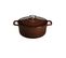 Cocotte Ronde En Fonte Émaillée 24cm Marron Foncé - Puc472479