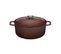 Cocotte Ronde En Fonte Émaillée 28cm Bois De Rose - Puc472862